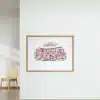 Arabic calligraphy of “Bismillah” and Quranic verse in Thuluth on handmade paper (small size)