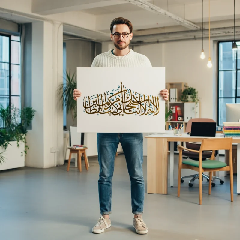 Premium Arabic calligraphy wall art and Islamic canvas prints available in the UAE
